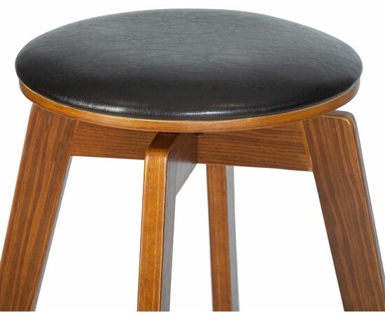 Табурет барный DOBRIN TOM'77, цвет черный глянец PU ABD 002, Вариант: цвет черный глянец PU ABD 002, изображение 4 | Интернет магазин мебели и декора LifeDekor