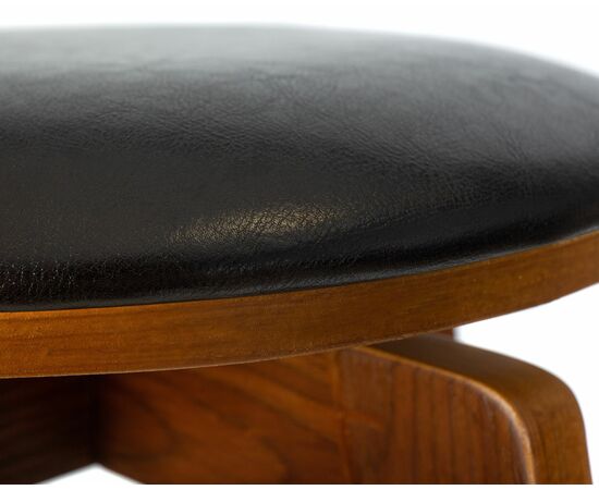 Табурет полубарный DOBRIN TOM'66, цвет черный глянец PU ABD 002, Вариант: цвет черный глянец PU ABD 002, изображение 5 | Интернет магазин мебели и декора LifeDekor