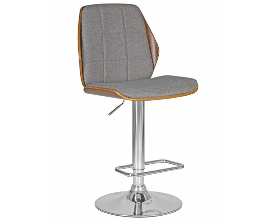 Стул барный DOBRIN PETER, серая ткань AAA 001, Вариант: серая ткань AAA 001 | Интернет магазин мебели и декора LifeDekor