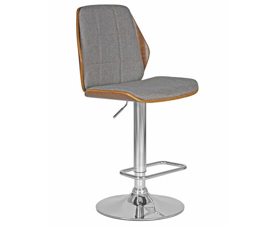 Стул барный DOBRIN PETER, серая ткань AAA 001, Вариант: серая ткань AAA 001, изображение 2 | Интернет магазин мебели и декора LifeDekor