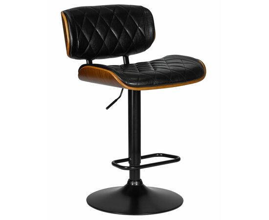 Стул барный DOBRIN MORGAN, цвет черный глянец PU ABD 002, Вариант: цвет черный глянец PU ABD 002 | Интернет магазин мебели и декора LifeDekor