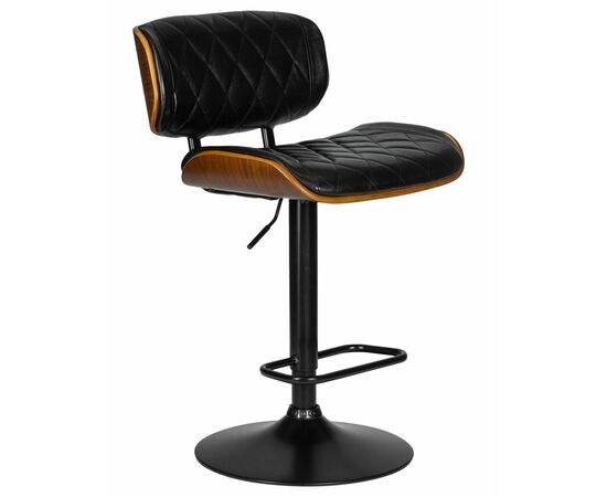 Стул барный DOBRIN MORGAN, цвет черный глянец PU ABD 002, Вариант: цвет черный глянец PU ABD 002, изображение 2 | Интернет магазин мебели и декора LifeDekor