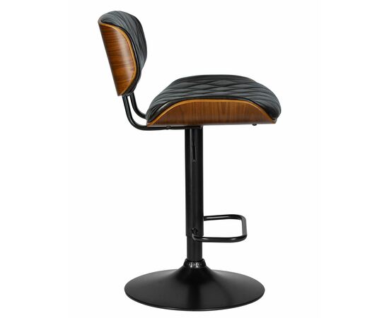 Стул барный DOBRIN MORGAN, цвет черный глянец PU ABD 002, Вариант: цвет черный глянец PU ABD 002, изображение 3 | Интернет магазин мебели и декора LifeDekor