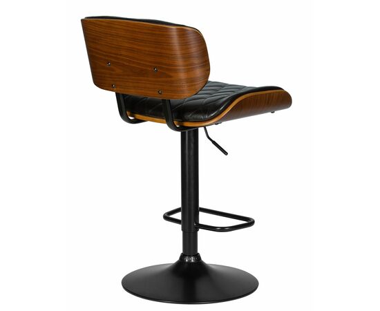 Стул барный DOBRIN MORGAN, цвет черный глянец PU ABD 002, Вариант: цвет черный глянец PU ABD 002, изображение 4 | Интернет магазин мебели и декора LifeDekor