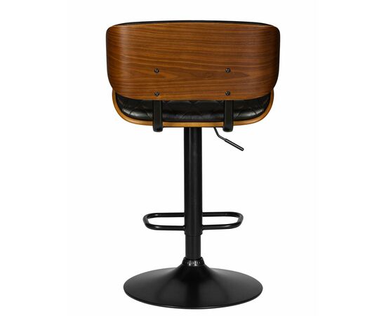 Стул барный DOBRIN MORGAN, цвет черный глянец PU ABD 002, Вариант: цвет черный глянец PU ABD 002, изображение 5 | Интернет магазин мебели и декора LifeDekor