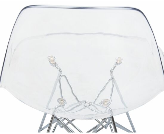 Стул обеденный DOBRIN DSR CASPER, ножки хром, цвет прозрачный, Вариант: ножки хром, цвет прозрачный, изображение 8 | Интернет магазин мебели и декора LifeDekor