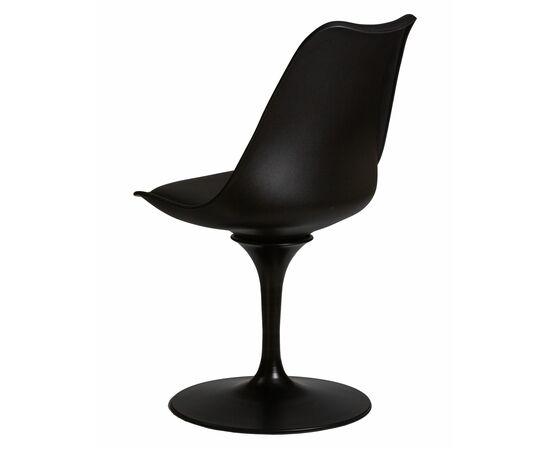 Стул обеденный DOBRIN TULIP, черное основание, цвет черный (B-03), Вариант: черное основание, цвет черный (B-03), изображение 4 | Интернет магазин мебели и декора LifeDekor