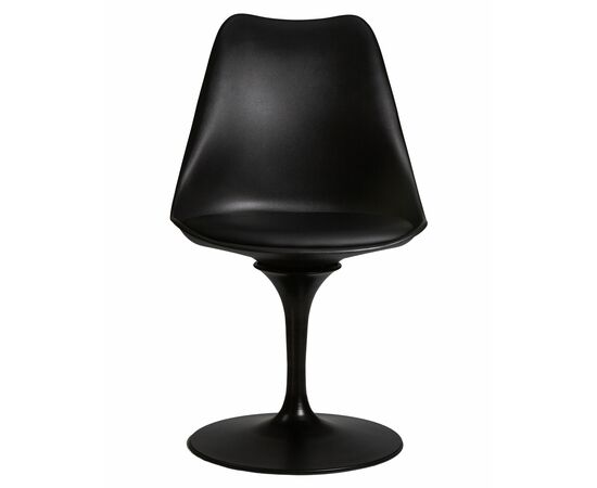 Стул обеденный DOBRIN TULIP, черное основание, цвет черный (B-03), Вариант: черное основание, цвет черный (B-03), изображение 6 | Интернет магазин мебели и декора LifeDekor