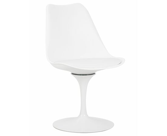 Стул обеденный DOBRIN TULIP, белое основание, цвет белый (W-02), Вариант: белое основание, цвет белый (W-02) | Интернет магазин мебели и декора LifeDekor