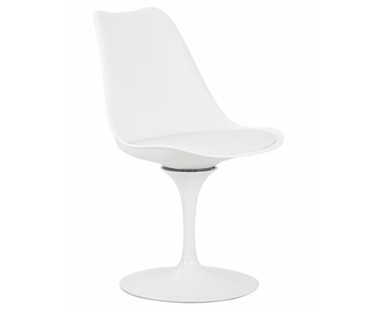 Стул обеденный DOBRIN TULIP, белое основание, цвет белый (W-02), Вариант: белое основание, цвет белый (W-02), изображение 2 | Интернет магазин мебели и декора LifeDekor