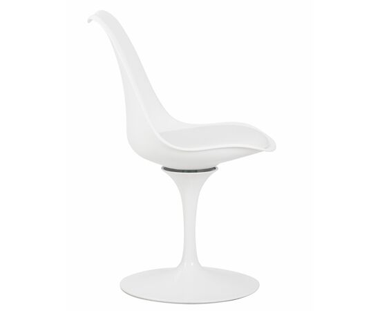 Стул обеденный DOBRIN TULIP, белое основание, цвет белый (W-02), Вариант: белое основание, цвет белый (W-02), изображение 3 | Интернет магазин мебели и декора LifeDekor