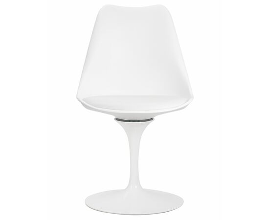 Стул обеденный DOBRIN TULIP, белое основание, цвет белый (W-02), Вариант: белое основание, цвет белый (W-02), изображение 6 | Интернет магазин мебели и декора LifeDekor