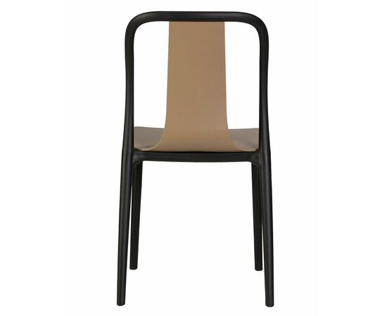Стул обеденный DOBRIN ADAM, черный/бежевый, Вариант: черный/бежевый, изображение 5 | Интернет магазин мебели и декора LifeDekor
