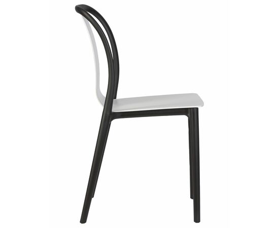 Стул обеденный DOBRIN ADAM, черный/белый, Вариант: черный/белый, изображение 3 | Интернет магазин мебели и декора LifeDekor