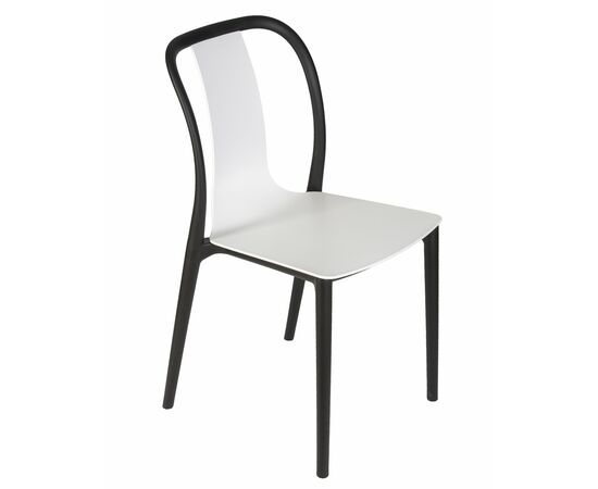 Стул обеденный DOBRIN ADAM, черный/белый, Вариант: черный/белый, изображение 7 | Интернет магазин мебели и декора LifeDekor