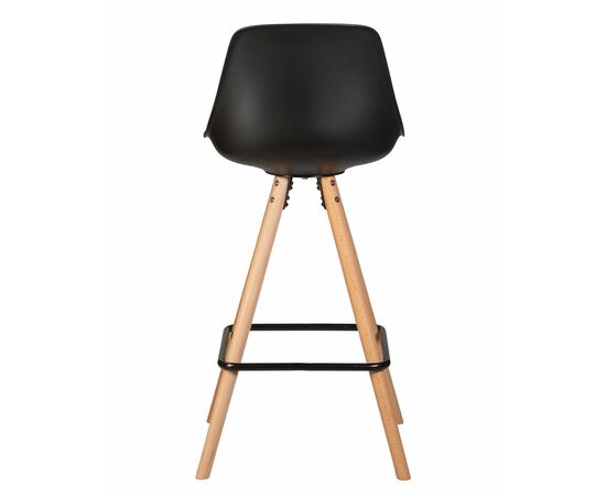 Стул полубарный DOBRIN RONNI, ножки светлый бук, черный (B-03), Вариант: ножки светлый бук, черный (B-03), изображение 5 | Интернет магазин мебели и декора LifeDekor