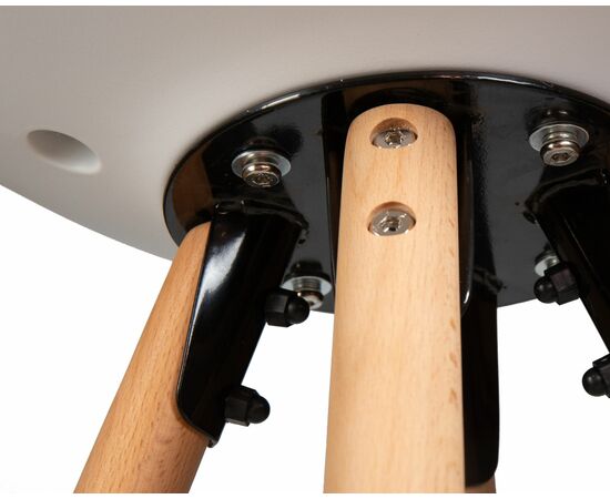 Стул полубарный DOBRIN RONNI, ножки светлый бук, белый (ZL-W-02), Вариант: ножки светлый бук, белый (ZL-W-02), изображение 8 | Интернет магазин мебели и декора LifeDekor