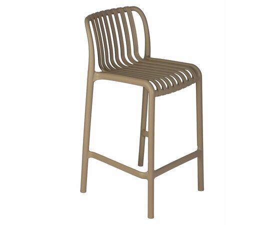 Стул полубарный DOBRIN CHLOE, бежевый, Вариант: бежевый, изображение 7 | Интернет магазин мебели и декора LifeDekor