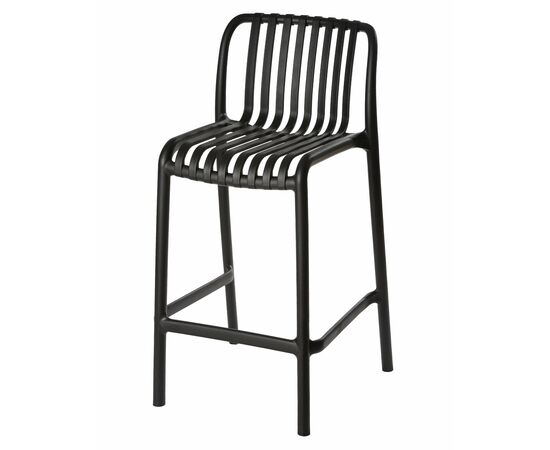 Стул полубарный DOBRIN CHLOE, черный, Вариант: чёрный, изображение 7 | Интернет магазин мебели и декора LifeDekor