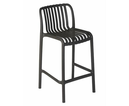 Стул полубарный DOBRIN CHLOE, темно-серый, Вариант: темно-серый, изображение 7 | Интернет магазин мебели и декора LifeDekor