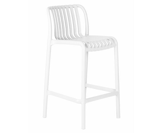Стул полубарный DOBRIN CHLOE, белый, Вариант: белый, изображение 2 | Интернет магазин мебели и декора LifeDekor