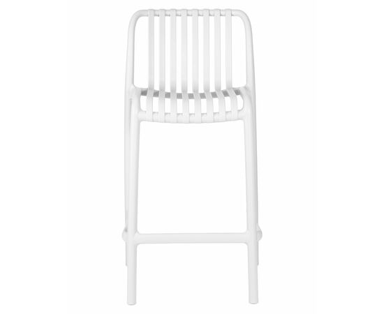 Стул полубарный DOBRIN CHLOE, белый, Вариант: белый, изображение 6 | Интернет магазин мебели и декора LifeDekor