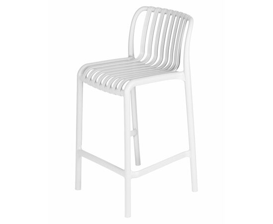 Стул полубарный DOBRIN CHLOE, белый, Вариант: белый, изображение 7 | Интернет магазин мебели и декора LifeDekor