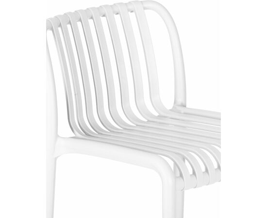 Стул полубарный DOBRIN CHLOE, белый, Вариант: белый, изображение 8 | Интернет магазин мебели и декора LifeDekor