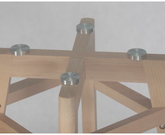 Стол обеденный DOBRIN HENRY`90 GLASS, столешница стекло, деревянное основание, Вариант: столешница стекло, деревянное основание, изображение 5 | Интернет магазин мебели и декора LifeDekor