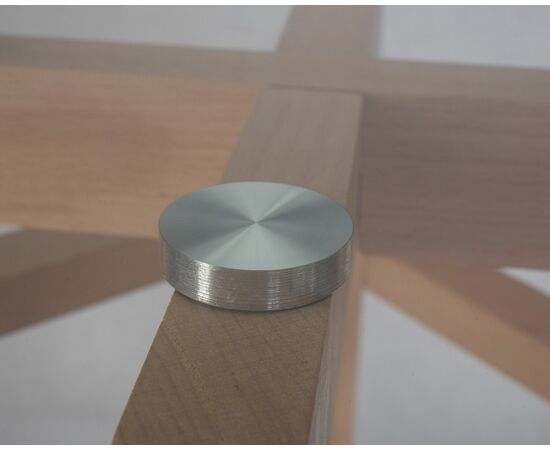 Стол обеденный DOBRIN HENRY`90 GLASS, столешница стекло, деревянное основание, Вариант: столешница стекло, деревянное основание, изображение 6 | Интернет магазин мебели и декора LifeDekor