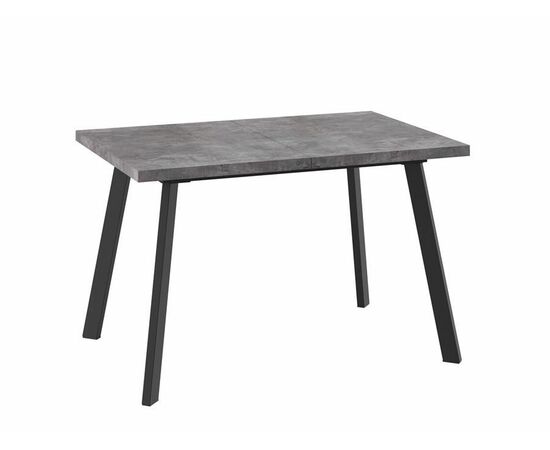 Стол обеденный раздвижной БОРГ-120(160)х80 Дымчатая керамика/Черный | Интернет магазин мебели и декора LifeDekor