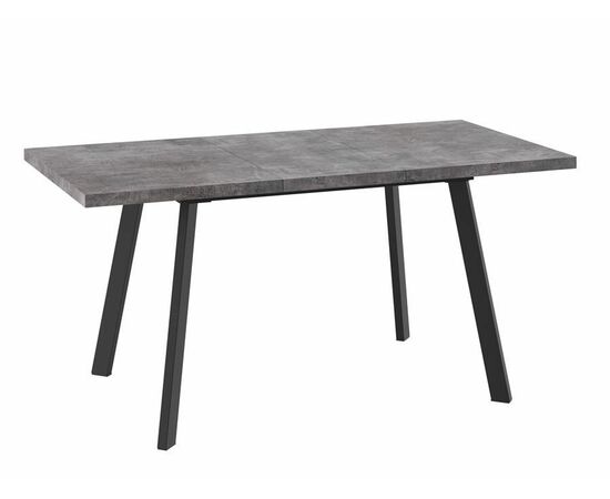 Стол обеденный раздвижной БОРГ-120(160)х80 Дымчатая керамика/Черный, изображение 2 | Интернет магазин мебели и декора LifeDekor