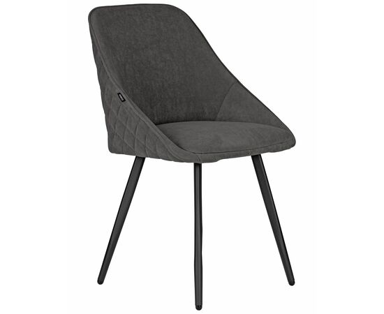 Стул обеденный DOBRIN STELLA, ЭМАЛЬ ЧЕРНЫЙ МУАР велюр Catania Chocolate, изображение 2 | Интернет магазин мебели и декора LifeDekor