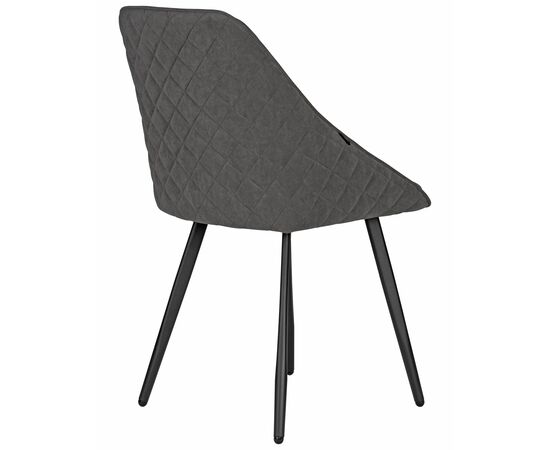 Стул обеденный DOBRIN STELLA, ЭМАЛЬ ЧЕРНЫЙ МУАР велюр Catania Chocolate, изображение 4 | Интернет магазин мебели и декора LifeDekor