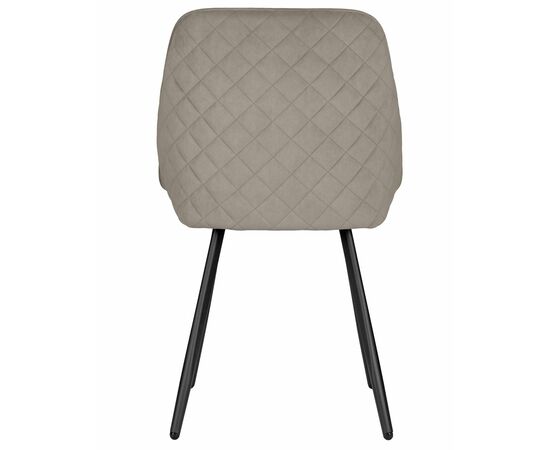 Стул обеденный DOBRIN STELLA, ЭМАЛЬ ЧЕРНЫЙ МУАР велюр Catania Cocoa, изображение 5 | Интернет магазин мебели и декора LifeDekor