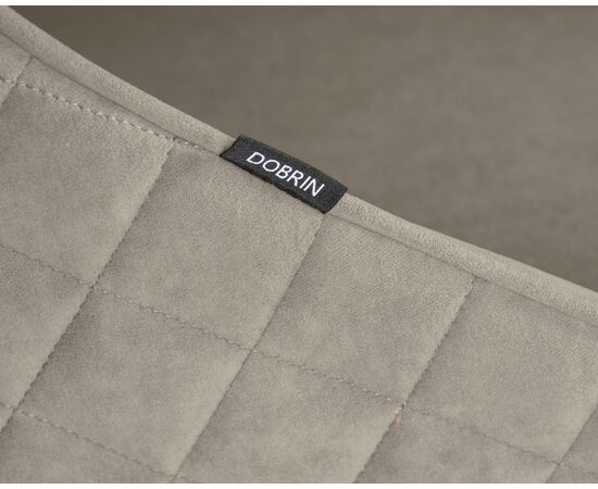 Стул обеденный DOBRIN STELLA, ЭМАЛЬ ЧЕРНЫЙ МУАР велюр Catania Cocoa, изображение 7 | Интернет магазин мебели и декора LifeDekor