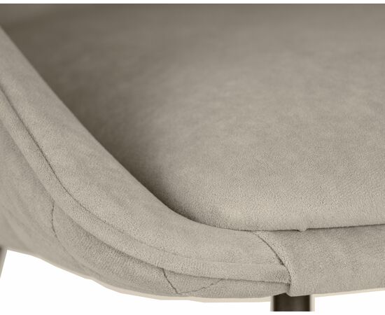 Стул обеденный DOBRIN STELLA, ЭМАЛЬ ЧЕРНЫЙ МУАР велюр Catania Cocoa, изображение 8 | Интернет магазин мебели и декора LifeDekor