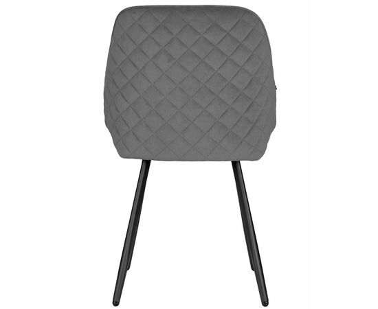 Стул обеденный DOBRIN STELLA, ЭМАЛЬ ЧЕРНЫЙ МУАР велюр Catania Stone, изображение 5 | Интернет магазин мебели и декора LifeDekor