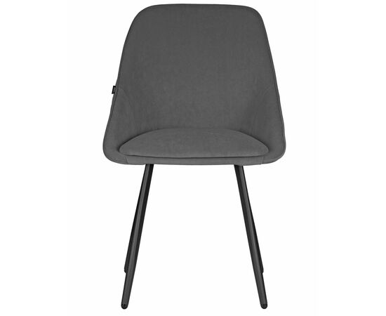 Стул обеденный DOBRIN STELLA, ЭМАЛЬ ЧЕРНЫЙ МУАР велюр Catania Stone, изображение 6 | Интернет магазин мебели и декора LifeDekor