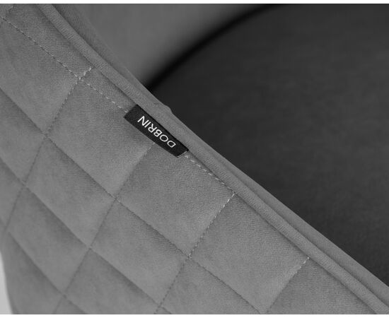 Стул обеденный DOBRIN STELLA, ЭМАЛЬ ЧЕРНЫЙ МУАР велюр Catania Stone, изображение 7 | Интернет магазин мебели и декора LifeDekor