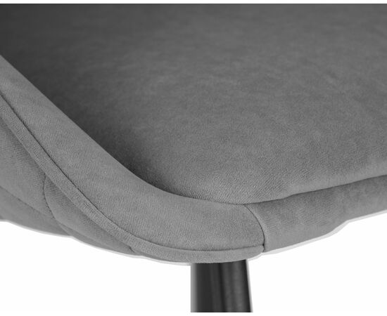 Стул обеденный DOBRIN STELLA, ЭМАЛЬ ЧЕРНЫЙ МУАР велюр Catania Stone, изображение 8 | Интернет магазин мебели и декора LifeDekor