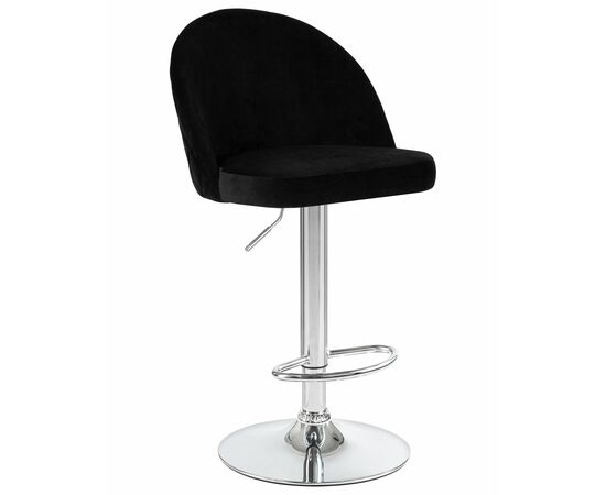 Стул барный DOBRIN MILANA, черный велюр (MJ9-101), Вариант: черный велюр (MJ9-101) | Интернет магазин мебели и декора LifeDekor