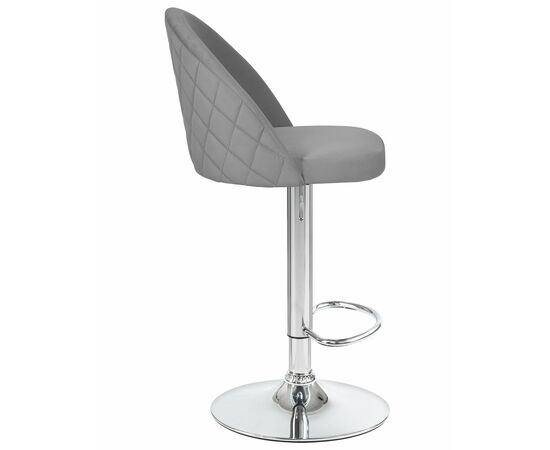 Стул барный DOBRIN MILANA, серый велюр (MJ9-75), Вариант: серый велюр (MJ9-75), изображение 3 | Интернет магазин мебели и декора LifeDekor