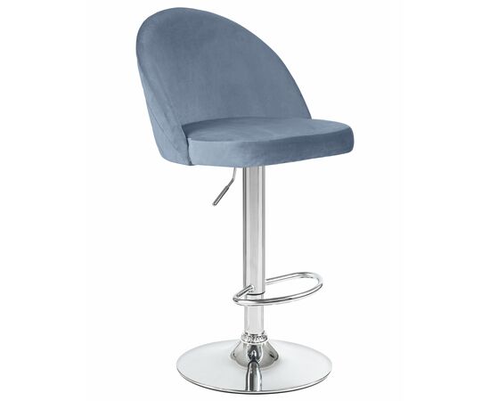 Стул барный DOBRIN MILANA, пудрово-голубой велюр (MJ9-74), Вариант: пудрово-голубой велюр (MJ9-74), изображение 2 | Интернет магазин мебели и декора LifeDekor