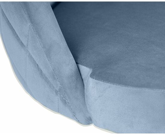 Стул барный DOBRIN MILANA, пудрово-голубой велюр (MJ9-74), Вариант: пудрово-голубой велюр (MJ9-74), изображение 7 | Интернет магазин мебели и декора LifeDekor