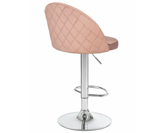 Стул барный DOBRIN MILANA, пудрово-розовый велюр (MJ9-32), Вариант: пудрово-розовый велюр (MJ9-32), изображение 4 | Интернет магазин мебели и декора LifeDekor