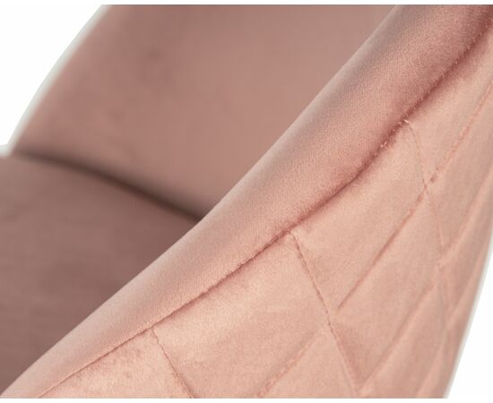 Стул барный DOBRIN MILANA, пудрово-розовый велюр (MJ9-32), Вариант: пудрово-розовый велюр (MJ9-32), изображение 8 | Интернет магазин мебели и декора LifeDekor