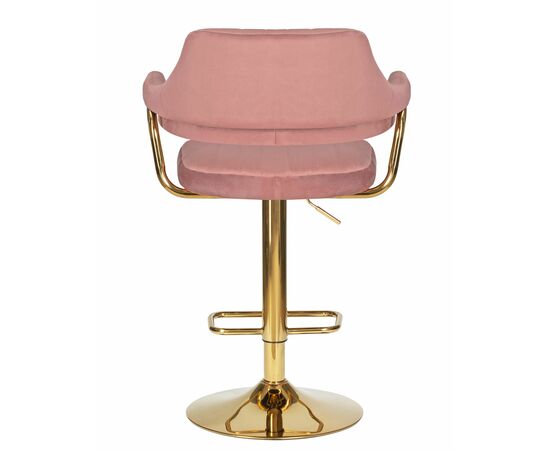 Стул барный DOBRIN CHARLY GOLD, розовый велюр (MJ9-32), Вариант: розовый велюр (MJ9-32), изображение 5 | Интернет магазин мебели и декора LifeDekor
