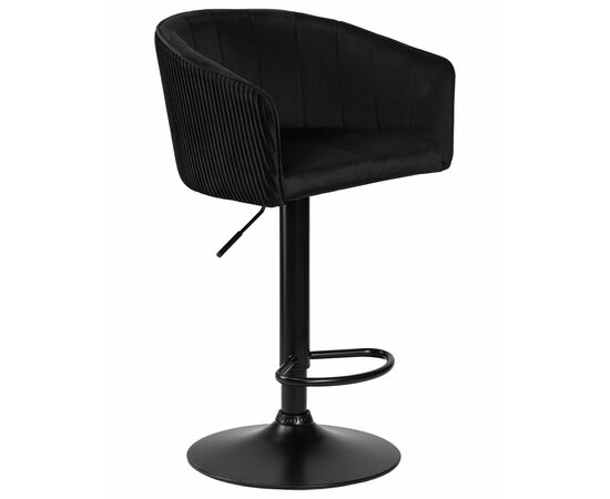 Стул барный DOBRIN DARCY BLACK, черный велюр (1922-21), Вариант: черный велюр (1922-21), изображение 2 | Интернет магазин мебели и декора LifeDekor