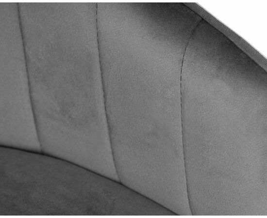 Стул барный DOBRIN DARCY BLACK, серый велюр (1922-19), Вариант: серый велюр (1922-19), изображение 8 | Интернет магазин мебели и декора LifeDekor